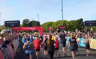 Nearing the finish line Great South Run