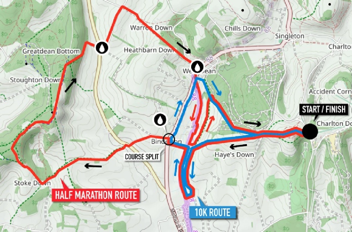 Kingley Vale half marathon course Kingley Vale half marathon course